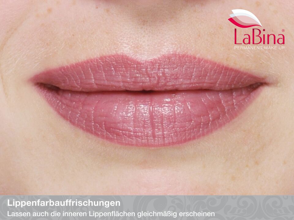Farbauffrischung: Blasse Lippen erhalten wieder frische Farbe.