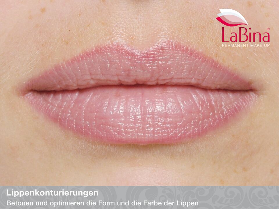 Lippenkontur: Eine klare, typgerechte Kontur.